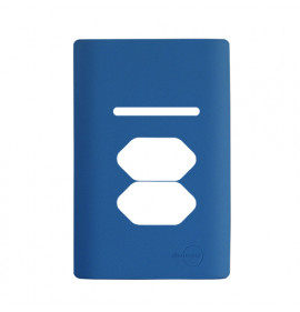 Placa P/ 1 Interruptor + Tomada dupla 4x2 - Novara Azul Fosco